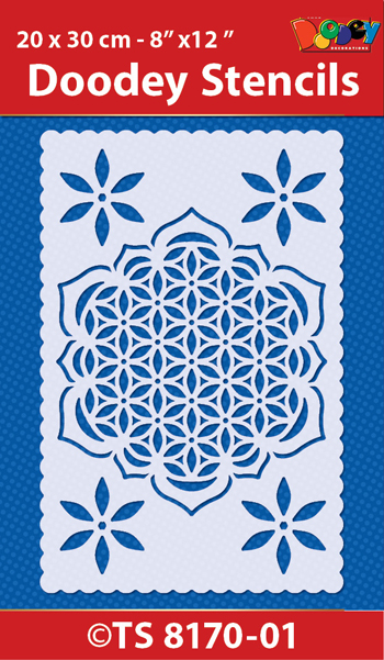 TS8170-01 Stencil , 20x30 cm, Mandala