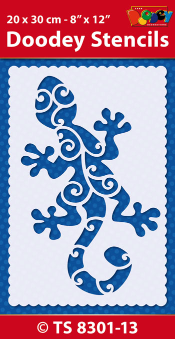 TS8301-13 Stencil , 20x30 cm, Gekko