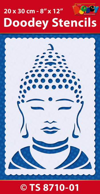 TS8710-01 Stencil , 20x30 cm, Buddha