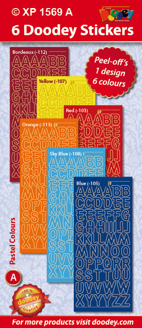XP1569A Pastel Set: Alfabet ABC