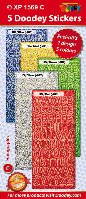XP1569C Holographic set: Alfabet ABC