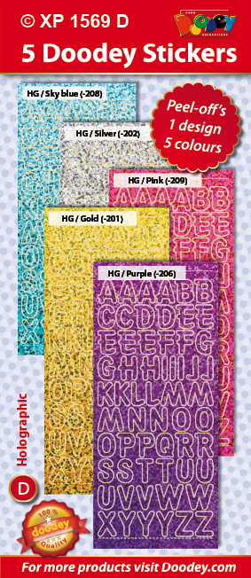 XP1569D Holographic set: Alfabet ABC