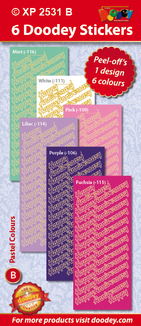 XP2531B Pastel Set: Happy Anniversary