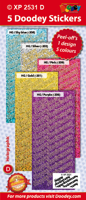 XP2531D Holographic set: Happy Anniversary