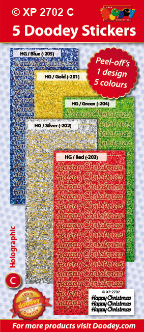 XP2702C Holographic set: Happy Christmas