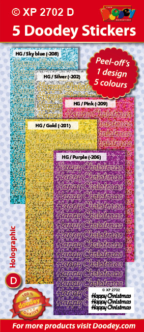 XP2702D Holographic set: Happy Christmas