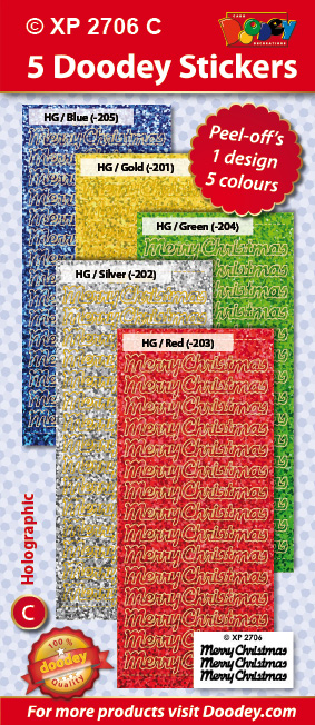 XP2706C Holographic set: Merry Christmas