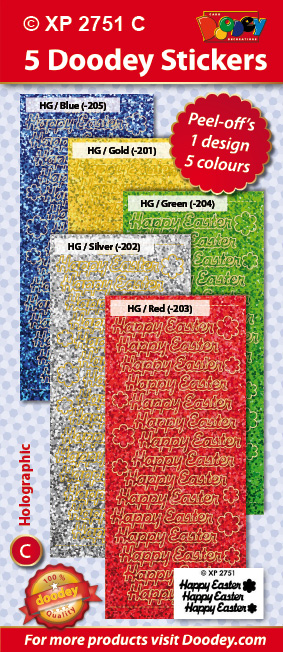 XP2751C Holographic set: Happy Easter