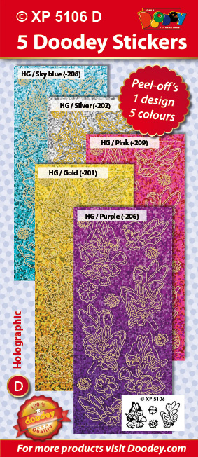 XP5106D Holographic set: Bloemen-elfjes