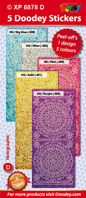 XP6878D Holographic set: Hobby Dots big small 