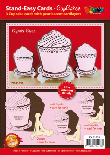 ZV81651 Stand-Easy card XL with Cupcake