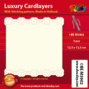 BEM5902 > Luxury card layer stitch 12,5 x 12,5 cm