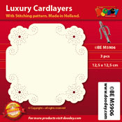 BEM5906 > Luxury card layer stitch 12,5 x 12,5 cm