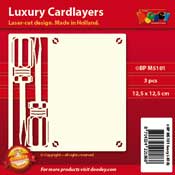 BPM5101 Luxury card layer 13,5 x 13,5 cm screw drivers