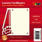BPM5103 Luxury card layer 13,5 x 13,5 cm saw