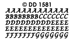 DD1581 Alfabet ABC sierlijk (Groot)