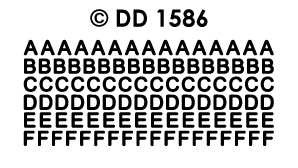 DD1586 Alphabet in Capitals