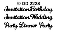 DD2228 Wedding/ Party Invitation