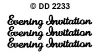 DD2233 Evening Invitation