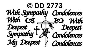 DD2773 With Sympathy Deepest Condoleances