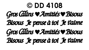 DD4108 Gros Calins Amities Bisous je t`aime