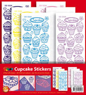 DD5554SET Sticker set Cupcakes