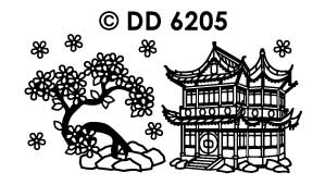 DD6205 oriental house blossom tree