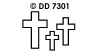 DD7301 Condoleance Crosses