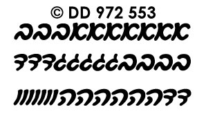 DD972553 Hebrew Letters (S)