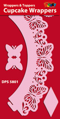 DPS5801 Cupcake Wrappers vlinder