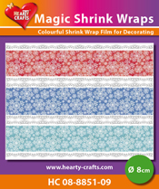 HC08-8851-09 > Magic Shrink Wraps, Snow Crystals (1) (⌀ 8 cm)
