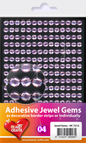 HC721304 Adhesive Jewel Gems - 6mm