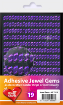 HC721319 Adhesive Jewel Gems - 8x4mm