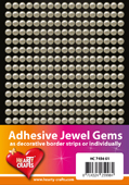 HC755601 Adhesive Jewel Pearl Gems - 5mm-White