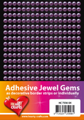 HC755604 Adhesive Jewel Pearl Gems - 5mm-Violet