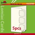 Lomiac Cardlayer LC2103 5 die-cut cards with 3 frameworks