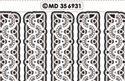 MD356931 Double embossed Borders Ornament