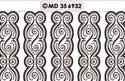MD356932 Double embossed Borders Ornament