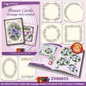 Pyramids Flower Cards by Nel van Veen A5