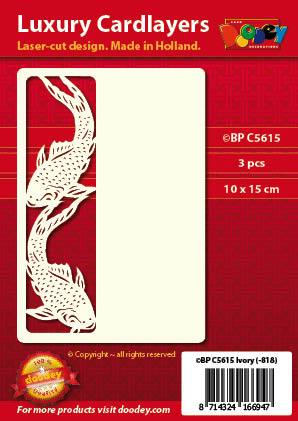 BPC5615 Luxury card layer A6 oriental gold carper