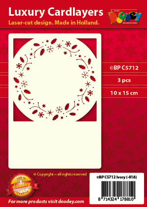 BPC5712 Luxury card layer A6 christmas wreath