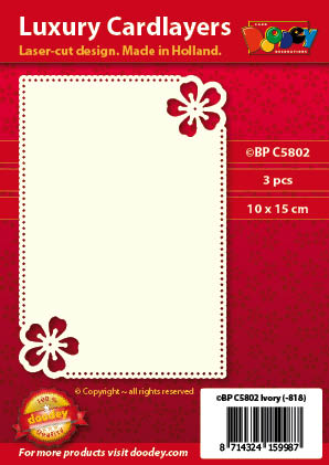 BPC5802 Luxury card layer A6 flowers circles