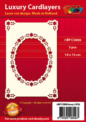 BPC5808 Luxury card layer A6 oval with corners