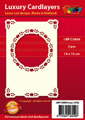BPC5809 Luxury card layer A6 circle with corners