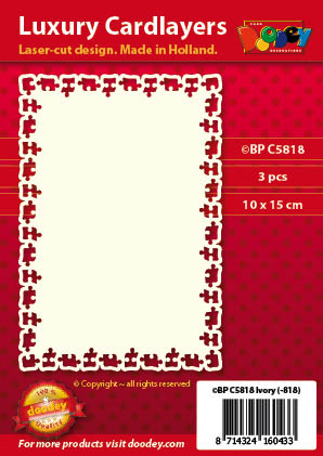 BPC5818 Luxury card layer A6 zigsaw border