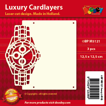 BPM5121 Luxury card layer 13,5 x 13,5 cm watch