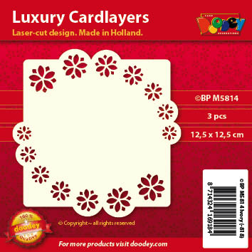 BPM5814 Luxury card layer 12,5 x 12,5 cm
