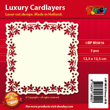 BPM5816 Luxury card layer 12,5 x 12,5 cm