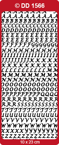 DD1566 Alphabet ABC Capitals (B001)