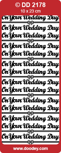 DD2178 On Your Wedding Day